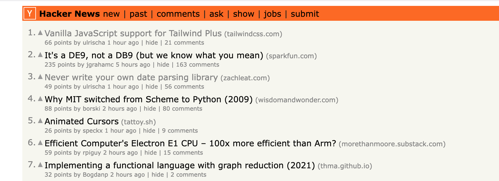 a screenshot of hacker news with my blog post at #3